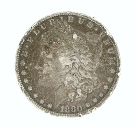 1880 Morgan Silver Dollar O Mint Mark