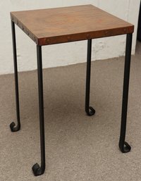 (BRONXVILLE PICK UP) Copper Top Side Table