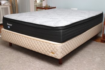 DUX Sweden Full Size Platform Bed With Sleepys Mattress