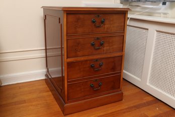 Manor House Leather Top File Cabinet