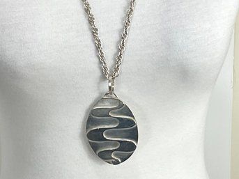 Sterling Silver Necklace With Pendant