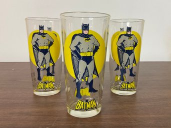 1978 Pepsi Batman Glasses Set Of 3