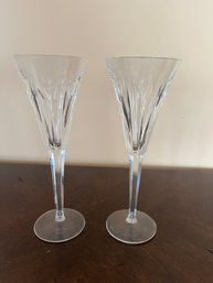Pair Of Waterford Millennium Love Hearts Toasting Flutes