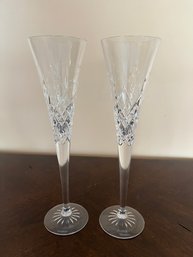 Pair Of Waterford Happy Celebrations Flutes