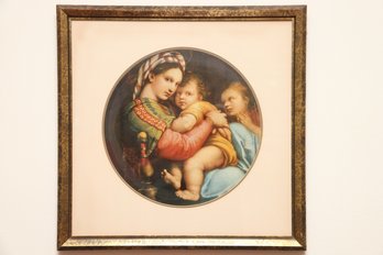 Raphael 'Madonna Della Seggiola' Framed Print