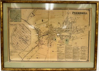 Peekskill Map Framed