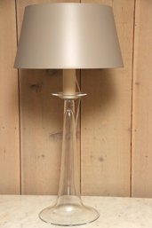 Single Glass Lamp With Shade