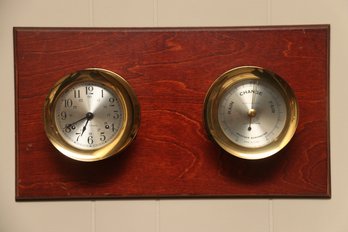 Barometere & Tide Clock Combo