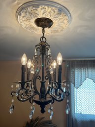 Beautiful Four Arm Wrought Iron Chandelier