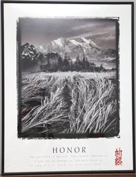 Honor (Tao Te Ching, Mountains & Fields) Framed Print