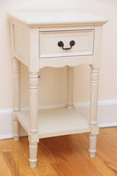 Gray Painted Wooden Side Table