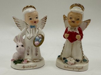Two Angel Figurines