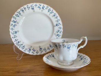 Royal Albert Memory Lane Bone China Tea Cup, Saucer And Plate