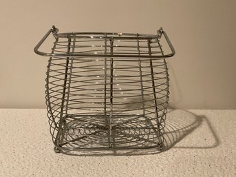 Silver Metal Basket