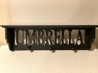 Umbrella Hook Wall Shelf