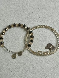 2 Alex And Ani Beaded Bracelets And Earrings