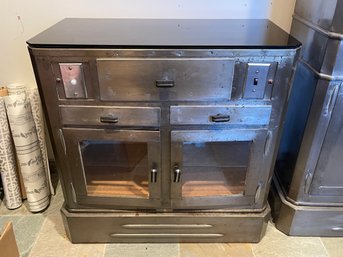 Antique Industrial Medical Cabinet