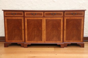 Gorgeous Banded Mahogany Sideboard Cabinet