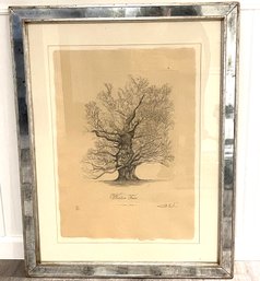 Winter Tree Framed Lithograph Signed By Artist 95/200 Curated By Lillian August