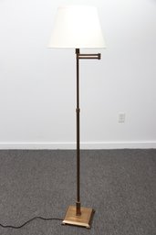 Solid Brass Swing Arm Floor Lamp
