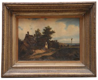 19th Century French School Oil On Canvas Signed Leveau 1845