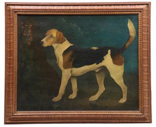 ENGLISH SCHOOL, 20TH CENTURY Foxhound  In A Landscape With Christies Provenance