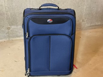 American Tourister Blue Carry On Luggage