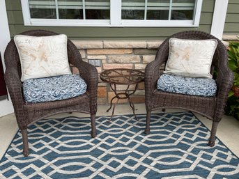 Outdoor Wicker Chairs With Side Table