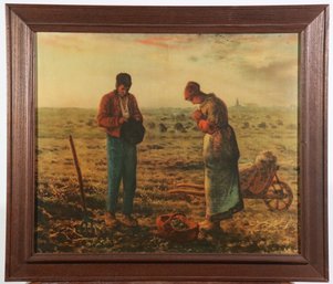 The Angelus Jean Francois Millet Print On Board