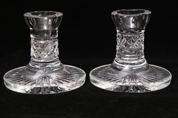Pair Of Waterford Crystal Candle Sticks