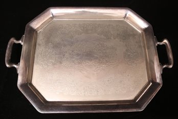 Silver Handled Serving Tray