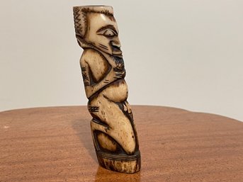 Wonderfully Detailed Hand Carved African Fertility Figure