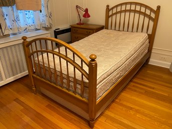 Ethan Allen Twin Size Pine Bed FRAME ONLY