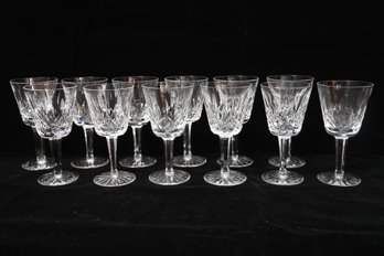 Set Of 12 Waterford Crystal Wine Glasses