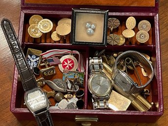 Mens Jewelry Box Filled With Contents