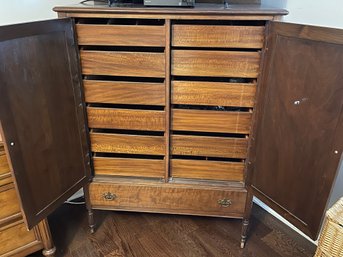 Vintage 13 Drawer Upright Dresser Cabinet