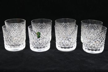 Eight Waterford Crystal Alana Whisky Tumbler Glass