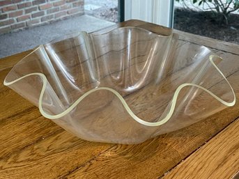 Free Form Lucite Bowl