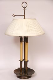 Patinated Metal Bouillotte Lamp