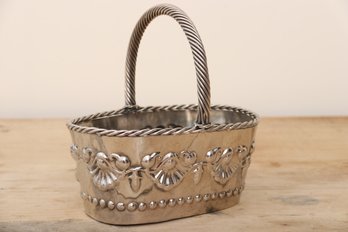 Silver Plated Relief Basket