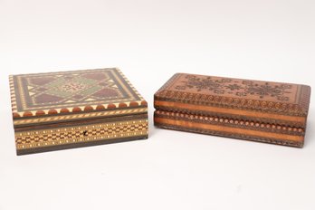 Two Syrian Decorative Storage Boxes