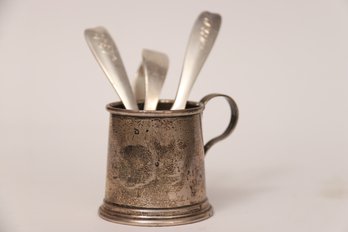 Tiffany & Co. Sterling Silver Utensils With Mug