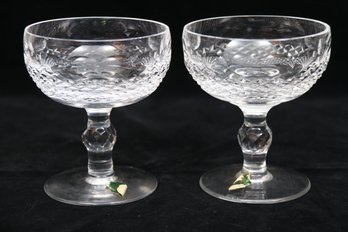 Pair Of Waterford Lismore Balloon Wine Glasses