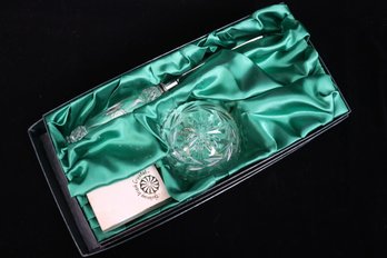 Galway Crystal Letter Opener And Paperweight With Box
