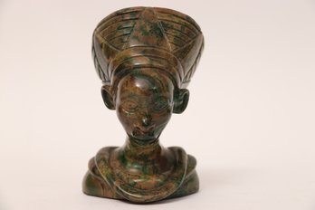Stone Carved Nefertiti Egyptian Bust