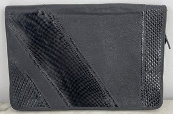 Black Leather Valise (charles Jourdan/carlos Falchi)