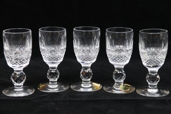 Five Waterford Crystal Mini Glasses