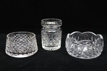 Trio Of Waterford Crystal Bowls