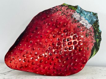 Strawberry Mixed Media Artwork By Jacques Halbert