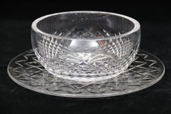 Waterford Crystal Bowl And Plate